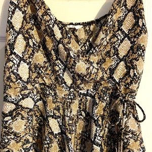 Snake print cami